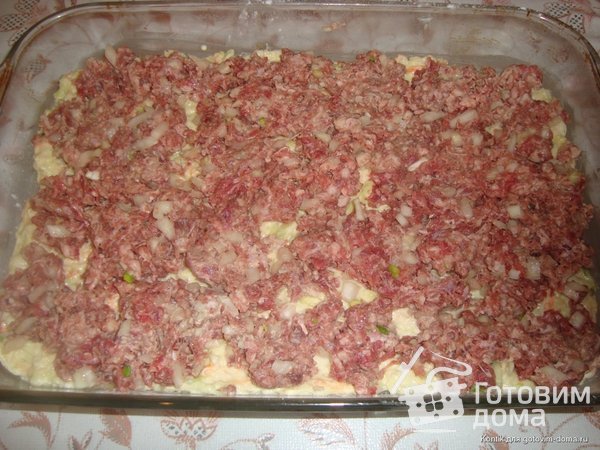 Кабачковый пирог с мясным фаршем фото к рецепту 2