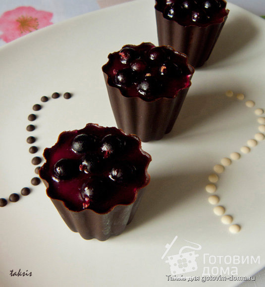 Крем чиз с ягодами в шоколаде фото к рецепту 3