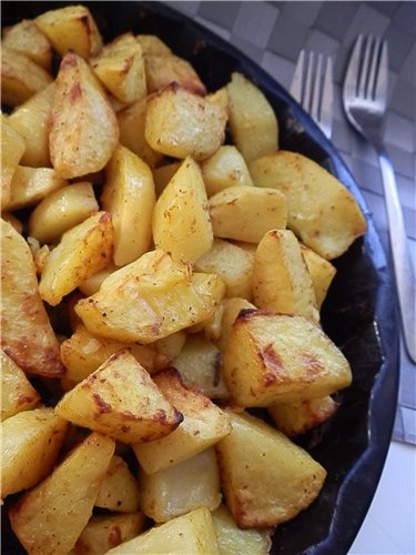 Запеченный картофель с горчицей