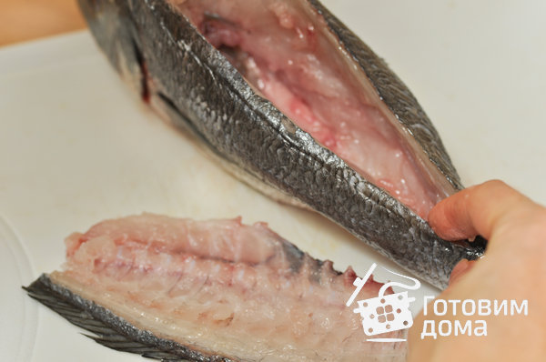 Дорадо, фаршированная жюльеном из морепродуктов фото к рецепту 5