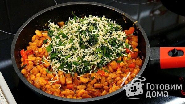 Рагу а-ля индийское карри с картошкой, фасолью, зеленью, сыром, креветками и множеством специй фото к рецепту 10