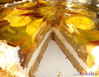 Торт фруктово-желейный