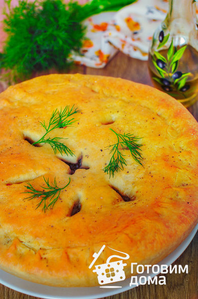 Пирог с гречкой и семгой (постный) фото к рецепту 17