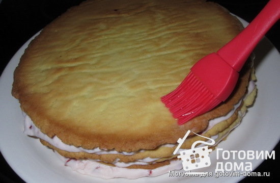 Торт с клубникой (песочный) фото к рецепту 8
