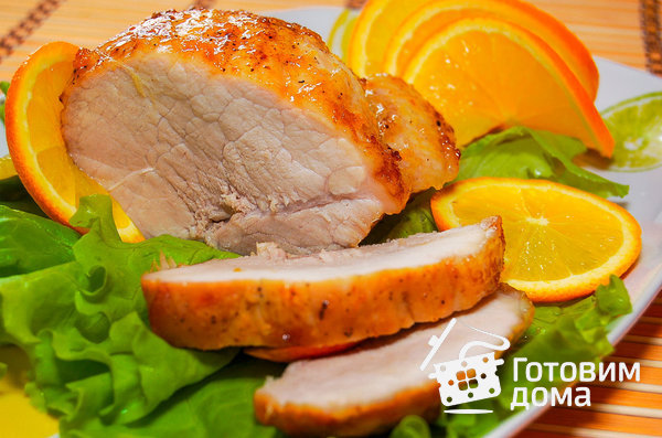 Свинина в апельсиново-имбирной глазури фото к рецепту 4