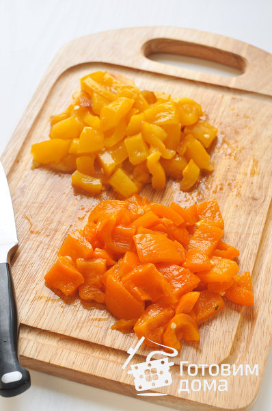Салат из запеченных баклажанов, помидоров и перца фото к рецепту 7
