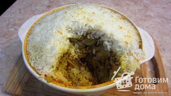 Карри Бриани - запеченный карри с рисом и хрустящей корочкой фото к рецепту 17