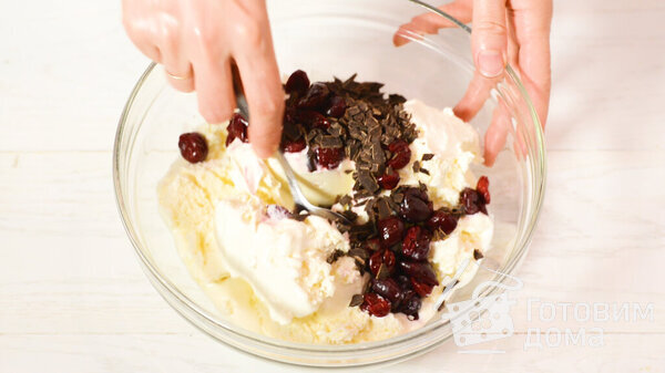Шоколадный Рулет-Мороженое с вишней фото к рецепту 6