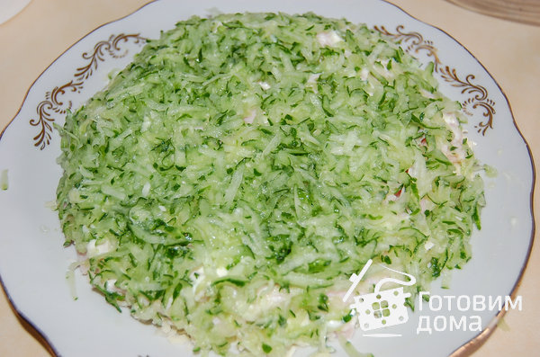 Салат из ветчины с корейской морковью фото к рецепту 4