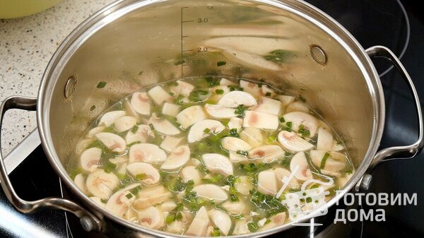 Суп из зелёного лука, грибов и картошки: хорош и зимой, и летом, и в Пост! фото к рецепту 7