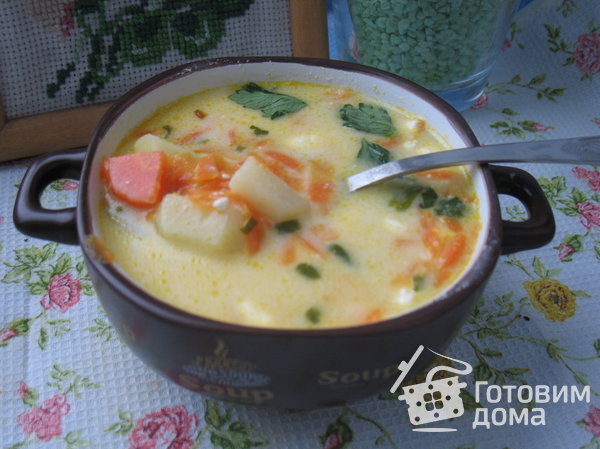 Морковный суп с сыром фото к рецепту 2
