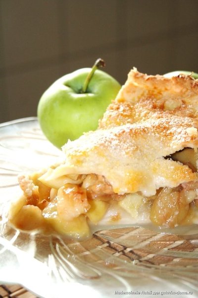 Яблочный пай American apple pie фото к рецепту 3