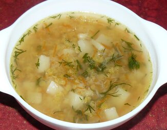Легкий постный чечевичный суп