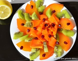 Тыквенно-фруктовый десертный салат
