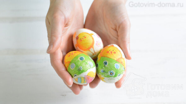 Крашеный Яйца на Пасху. Крашенки БЕЗ Красителей фото к рецепту 5