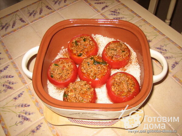 Фаршированные помидоры по-восточному фото к рецепту 8