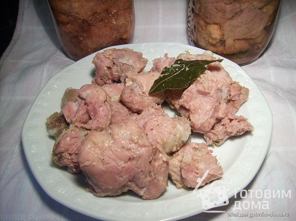 Тушёнка из свинины в скороварке фото к рецепту 1