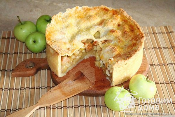 Яблочный пай American apple pie фото к рецепту 2