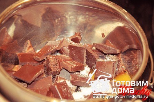 Орехово-шоколадный непеченый кекс фото к рецепту 1