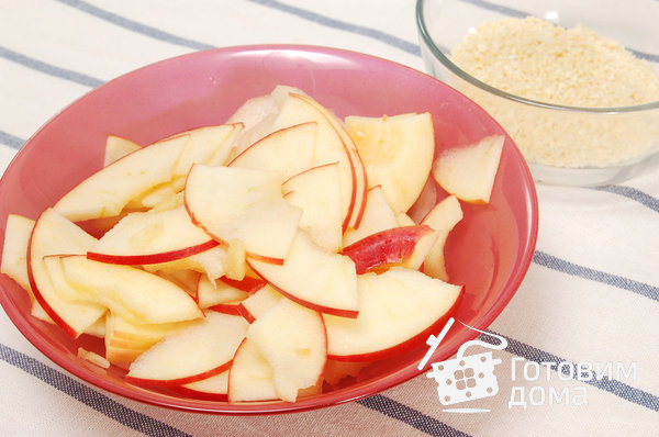 Слоеный яблочно-грушевый пирог фото к рецепту 3