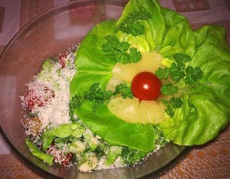 Салат с жареными баклажанами "Экзотический"