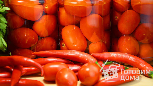 Сладкие маринованные помидоры на зиму фото к рецепту 1
