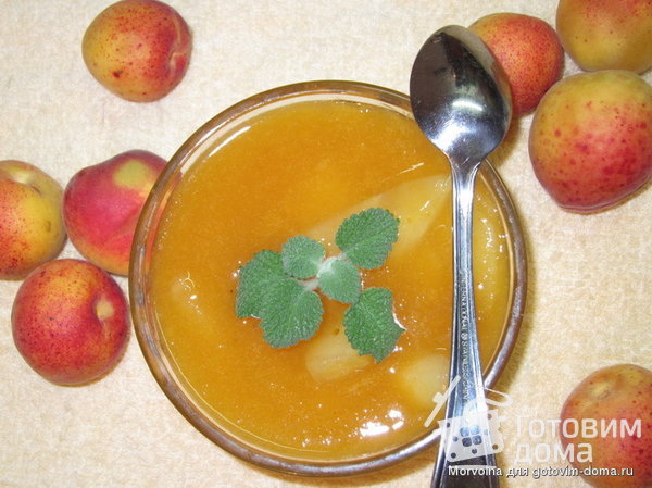 Фруктовый суп из абрикосов и яблок фото к рецепту 4