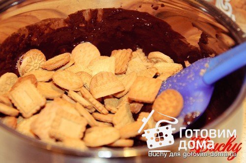 Орехово-шоколадный непеченый кекс фото к рецепту 3