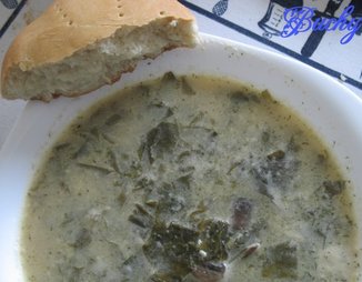 Щавелевый суп с сыром