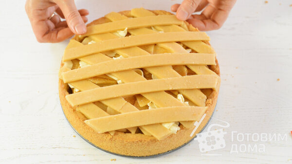 Яблочный Пирог со сметанным кремом фото к рецепту 11