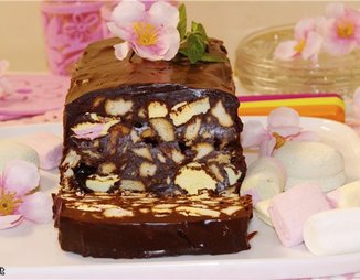 Шоколадный "террин" или быстрый десерт без выпечки
