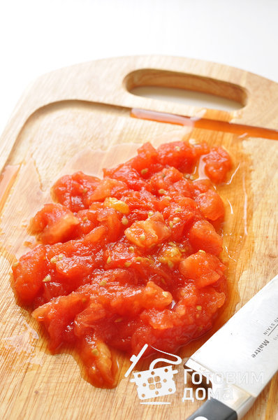Салат из запеченных баклажанов, помидоров и перца фото к рецепту 9