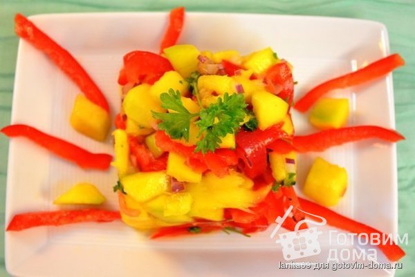 &quot;Копакабана&quot; салат с манго и перцем фото к рецепту 2