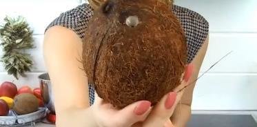 Как сделать кокосовую стружку фото к рецепту 1