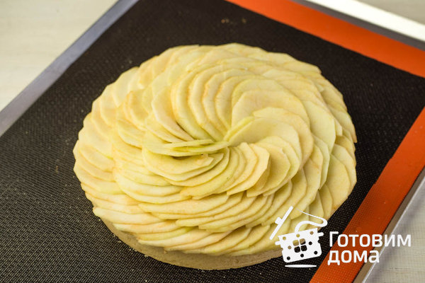Яблочный пирог / Яблочный Тарт на песочном тесте фото к рецепту 9