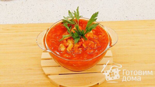 Очень красный томатный супчик с фасолью: множество вариантов исполнения фото к рецепту 13