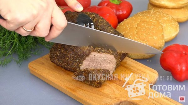 Быстрое мясо для бутербродов (рецепт для мультиварки) фото к рецепту 3