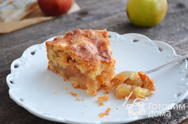 Американский яблочный пирог с сыром фото к рецепту 2