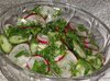 Салат из редиса с огурцами