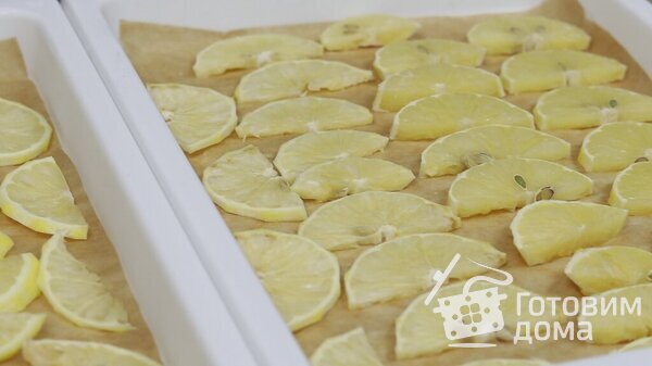 Замороженные дольки лимона фото к рецепту 2