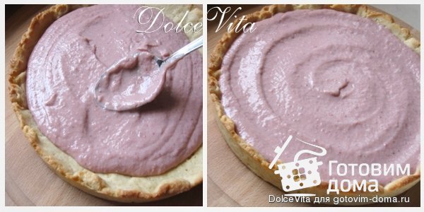 Песочный пирог с клубничным кремом фото к рецепту 6
