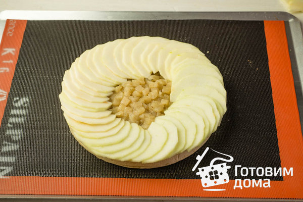 Яблочный пирог / Яблочный Тарт на песочном тесте фото к рецепту 8