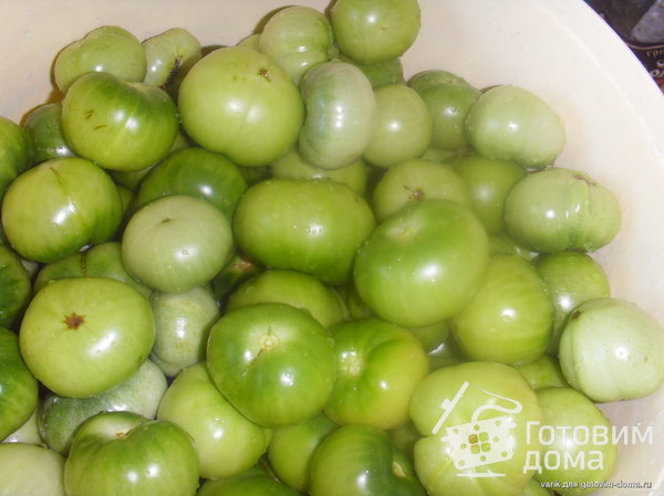 Соленые зеленые помидоры фото к рецепту 1
