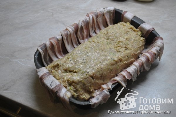 Куриное суфле с фисташками в беконе фото к рецепту 6