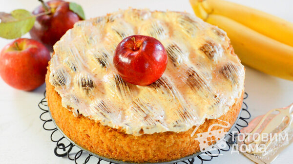 Яблочный Пирог со сметанным кремом фото к рецепту 15