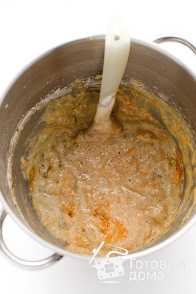 Морковный кекс со сливочным кремом фото к рецепту 11
