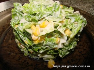 Овощной салат для поста без масла