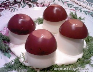 Фаршированные яйца "Боровички"
