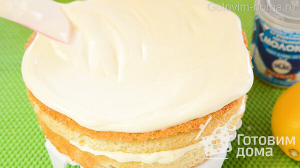 Супер Крем для Торта за 1 Минуту (из Сгущенки и Лимона) фото к рецепту 4
