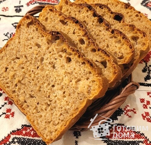 Хлеб на ржаной закваске с пшеничной мукой